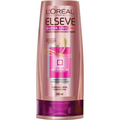 Condicionador Loreal Paris Elseve Quera Liso 400ml