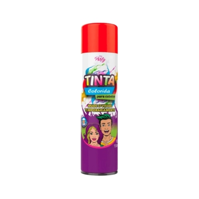 Tinta Spray Cabelo My Party Vermelho Neon 150 ml 