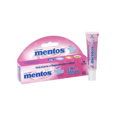 Hidratante Labial Lip Smile Mentos Tutti Frutti Pink 10g