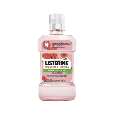 LISTERINE MELANCIA & HORTELÃ – ENXAGUANTE BUCAL ZERO ÁLCOOL – FRASCO 250 ML