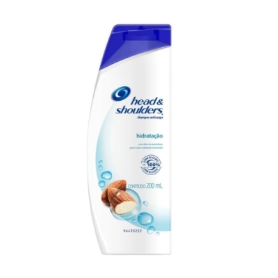 Shampoo Head & Shoulders Hidratação Com Óleo De Amêndoas 200ml