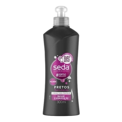 Creme Para Pentear Seda Pretos Luminosos 300ml