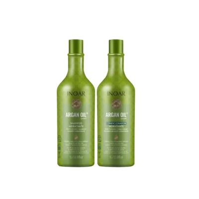 Kit Inoar Argan Oil Shampoo + Condicionador 1L