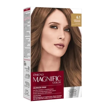 Coloração Amend Magnific Color 6.1 Louro Escuro Acinzentado 1 Unidade