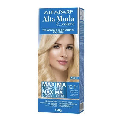 Tintura Alfaparf Alta Moda 12.11 Platino Louro Platina Cinza Intenso