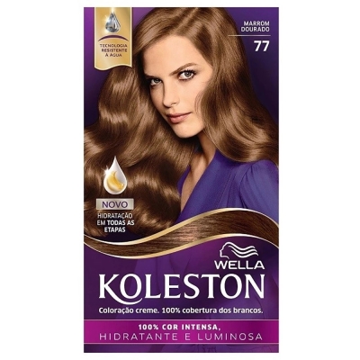 Tintura Wella Koleston N° 77 Marrom Dourado 1 Unidade