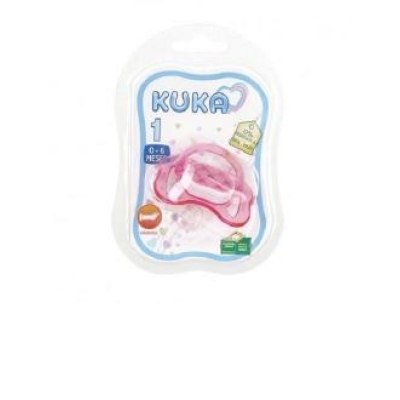 Chupeta Kuka Ortodôntica Silicone Premium Color Nº1 Rosa