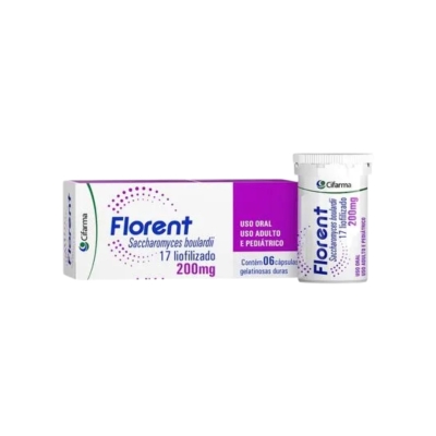 Flomicin 200 mg – 6 Cápsulas – Probiótico com Saccharomyces boulardii.