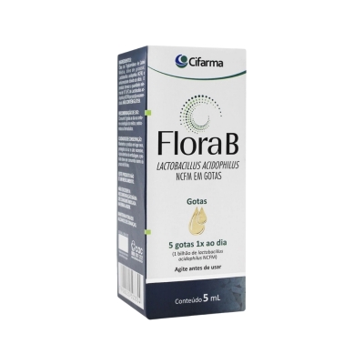 Flora B Gotas 5 mL – Probiótico em Solução Oral