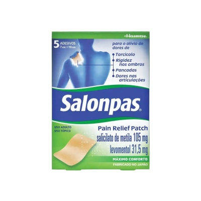 Salonpas Pain Relief Patch - Adesivo Transdérmico 5 Unidades