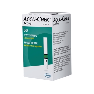 Tiras Reagentes Accu-Chek Active Roche 50 Unidades