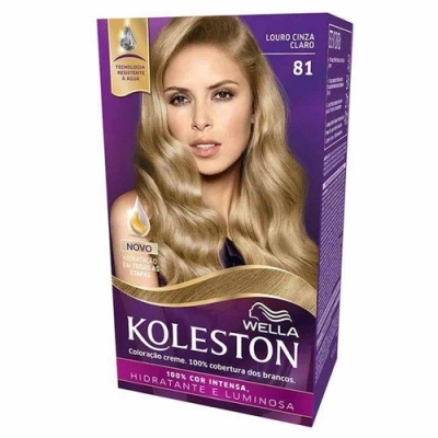Tintura Koleston Wella N° 81 Louro Cinza Claro 1 Unidade