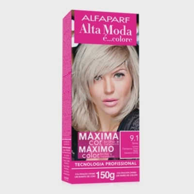 Tintura Alta Moda 9.1 Louro Clarissímo Cinza 150g