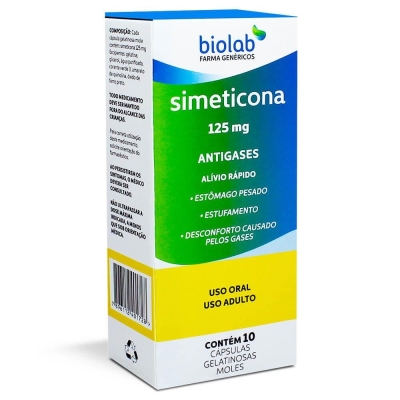 Simeticona 125Mg 10 Cápsulas