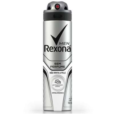 Rexona Men Sem Perfume – Desodorante Antitranspirante Aerosol – 150 ml