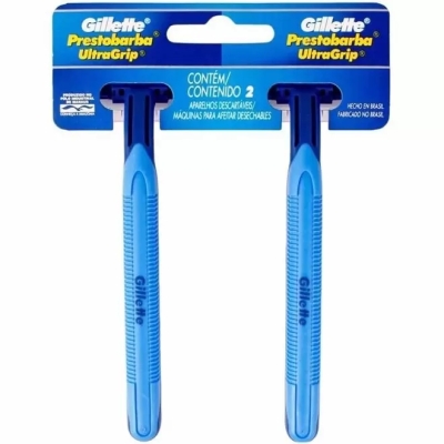Aparelho de Barbear Gillette UltraGrip Cabo Móvel 2 Unidades 