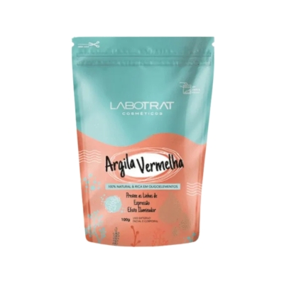 Argila labotrat vermelha em po 100g 