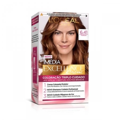 Tintura Imédia Excellence N° 6.41 Marrom