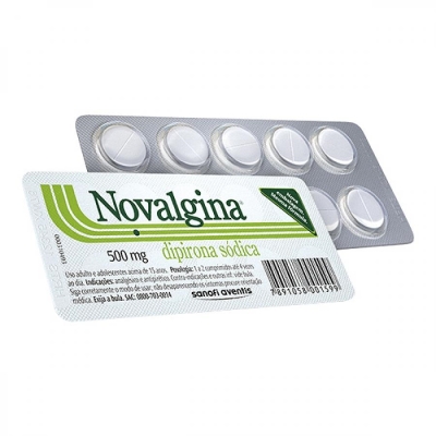 Novalgina Dipirona 500mg 10 comprimidos