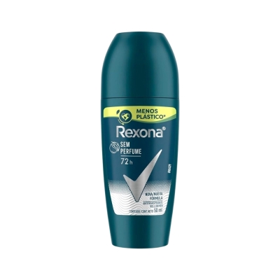 Desodorante Antitranspirante Rexona Roll-On Sem Perfume 50 ml (Masculino)