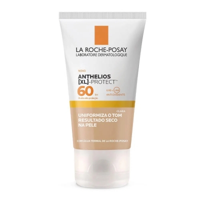 La Roche-Posay Anthelios XL Protect – Protetor Solar Facial com Cor (Clara) – FPS 60 – Tubo 40 g