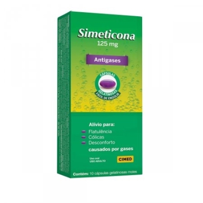 Simeticona 125 mg 10 Cápsulas Gel Cimed