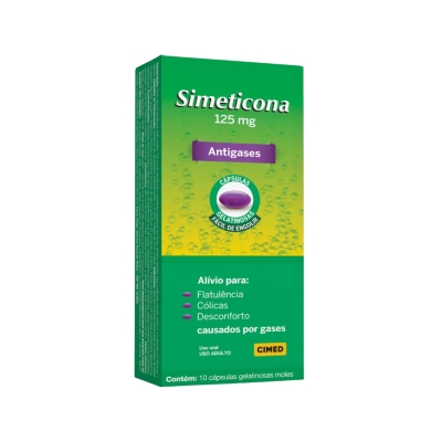 Simeticona 125 mg 10 Cápsulas Gel Cimed