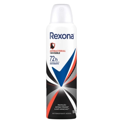 Desodorante Rexona Aerosol Feminino Antibacterial Invisible 150ml