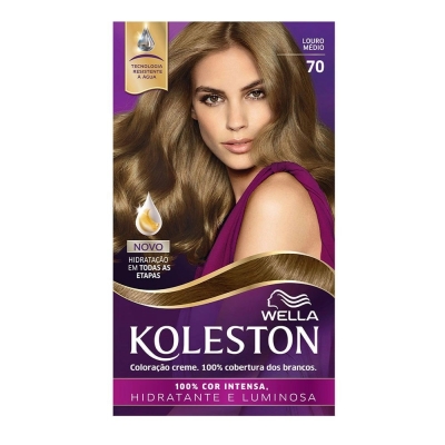 Tintura Wella Koleston N° 70 Louro Medio 1 Unidade