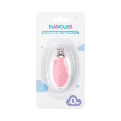 Cortador de Unha Unissex Pimpolho Rosa