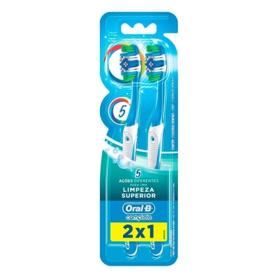 Escova Dental Oral-B Complete 5 Ações De Limpeza 2 Unidades