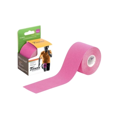 Bandagem Elástica Kinesio TMAX Rosa 5cm x 5m