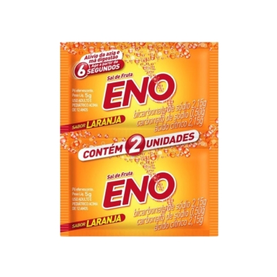 Sal de Fruta ENO – Sabor Laranja – Pó Efervescente 5 g (sachê)