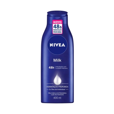Hidratante Corporal Nívea Body Milk 400ml - Hidratação Prolongada para Peles Ressecadas