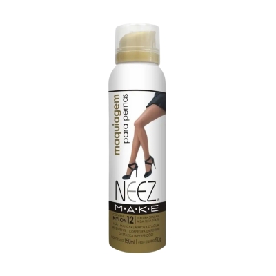 Maquiagem para Pernas Pele Morena Média Neez 150 ml – Spray aerossol 