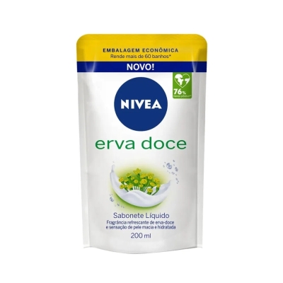 Refil Sabonete Líquido Hidratante Nivea Erva-Doce 200ml