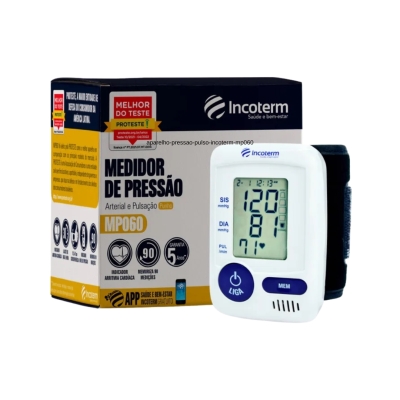 Medidor de Pressão Digital de Pulso MP060 Incoterm