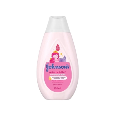 Condicionador Infantil Johnson's Baby Gotas de Brilho – Frasco 200 ml