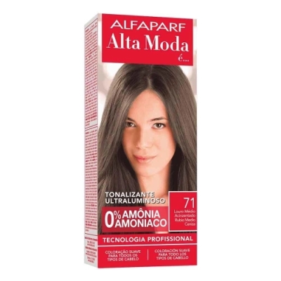 Tonalizante Alta Moda 7.1 Louro Médio Acinzentado 120g