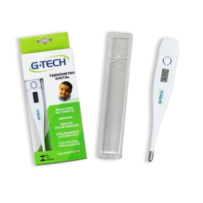Termômetro Clínico Digital G-Tech THGT1027 Branco