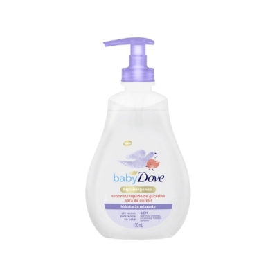 Baby Dove Sabonete Líquido de Glicerina Hidratação Relaxante Hora de Dormir 400 ml