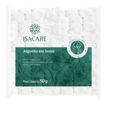 Algodao bola 50g isacare