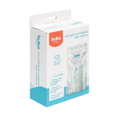 Saco para Armazenamento de Leite Materno Buba – Pacote com 25 Unidades