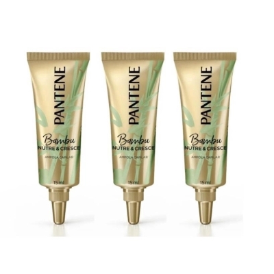 Ampola Pantene BAMBU Nutre Cresce 3X15ml