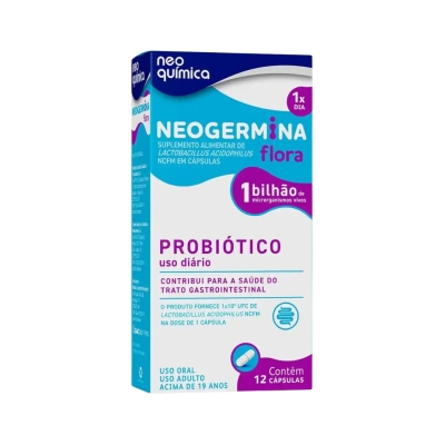 Neogermina Flora – Probiótico – 12 Cápsulas