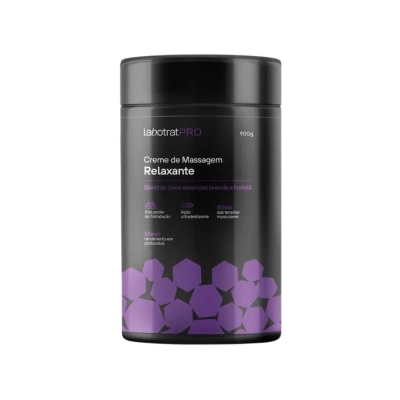 Creme de Massagem LabotratPRO Relaxante 900 g — Blend de Óleos Essenciais