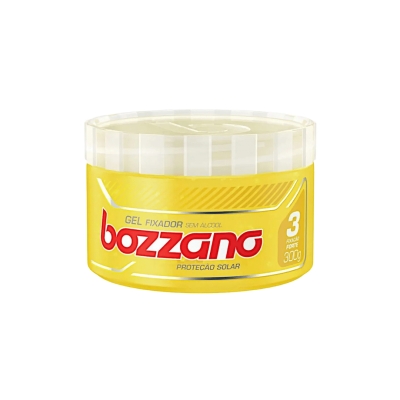 Bozzano Gel Fixador Condicionante com Proteção Solar – Fixação Forte Nº 3 – Pote 300 g